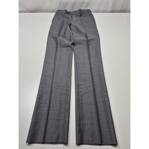 Galante Lanificio Dress Pants Mens 30x36 Gray Wool Flat Front Unhemmed Italy